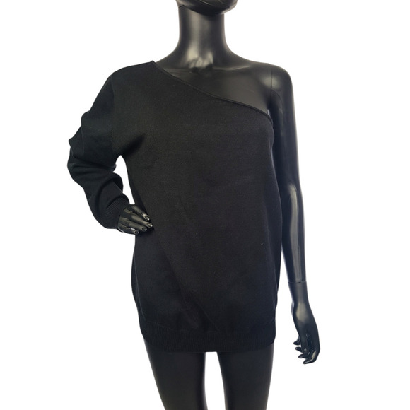 Universal Standard One Shoulder Lightweight Sweater Top Size M (18-20) NWT - Picture 1 of 7